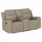 Brentwood Motion Sofa & Loveseat 610281 Taupe Fabric by Coaster