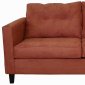 Persimmon Fabric Modern Sofa & Loveseat Set w/Options