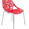 Asbury Set of 4 Dining Chairs AC16R in Red by LeisureMod