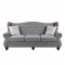 Hannes Sofa 53280 in Gray Fabric by Acme w/Options