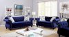 Jolanda Sofa CM6159BL in Blue Fabric w/Options