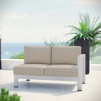 Shore Outdoor Patio Right Arm Loveseat EEI-2262 by Modway [MWOUT-EEI-2262-Shore]