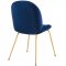 Scoop Dining Chair 3548 Set of 2 in Navy Velvet by Modway