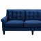 Jonathan Sofa TOV-S77 in Navy Velvet Fabric by TOV Furniture