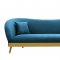 Chloe Sofa TOV-L6147 in Spotted Blue Velvet by TOV Furniture