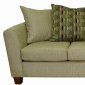 Olive Fabric Modern Sofa & Loveseat Set w/Options