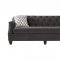 16150 Sofa in Bing Ash Fabric by Serta Hughes w/Options