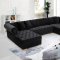 Zarah Sectional Sofa 698 in Fabric by Meridian w/Optional Tables