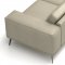 Manhattan Sectional Sofa in Off-White Leather by ESF