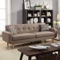 F6525 Sofa & Loveseat Set in Mocha Fabric by Poundex