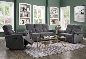 Treyton Motion Sofa 51815 in Gray Chenille by Acme w/Options [AMS-51815 Treyton]