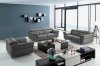 Perry Sofa Set 3Pc in Grey Half Leather by VIG