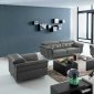 Perry Sofa Set 3Pc in Grey Half Leather by VIG