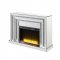 Noralie Electric Fireplace 90523 in Mirrored by Acme