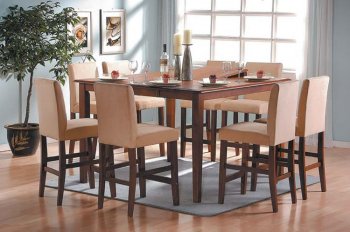 Cherry Finish Contemporary Square Shape Dinette [AMDS-198-7870 & 7873]