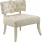 Charlotte Cream Accent Chair 545 in Velvet by Meridian