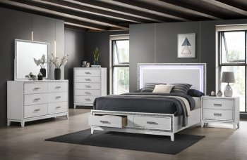 Haiden Bedroom BD01425Q in White by Acme w/Options [AMBS-BD01425Q Haiden]