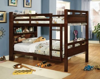 CM-BK459EX Fairfield Twin/Twin Bunk Bed in Dark Walnut [FAKB-CM-BK459EX Fairfield]