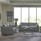 Grayson Sofa 506771 Gray Top Grain Leather by Coaster w/Options