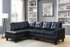 Jeimmur Sectional Sofa 56465 in Black PU by Acme