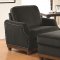 Acklin 504745 Sofa in Charcoal Fabric by Coaster w/Options