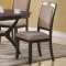 Rich Cappuccino Finish Modern 7Pc Dining Set w/Extension Leaf