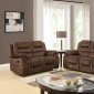 U97370 Motion Sofa in Chocolate Fabric by Global w/Options