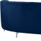 Jackson Sectional Sofa 673 in Navy Velvet Fabric by Meridian