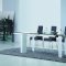 Torino Extendable Dining Table by Casabianca w/White Legs