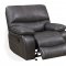 U0040 Motion Sofa in Grey/Black by Global w/Options