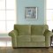 Olive or Tan Velvet Contemporary Casual Sofa & Loveseat Set