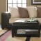 Scatter Back Contemporary Sectional Sofa w/Microfiber Seats