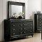 Demetria Bedroom CM7584DR w/Storage Drawers in Metallic Gray