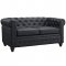 Earl EEI-1413-BLK Sofa in Black Faux Leather by Modway w/Options