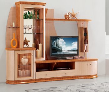 AV3069 Wall Unit in Light Cherry Two-Tone by Pantek [PKWU-AV3069]