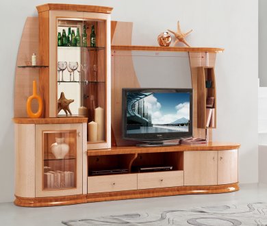 AV3069 Wall Unit in Light Cherry Two-Tone by Pantek