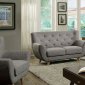 Carin Sofa & Loveseat Set CM6134LG in Light Gray w/Options