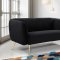 Harlow Sofa 685 in Black Velvet Fabric by Meridian w/Options