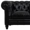 Zahara Sofa TOV-S24-01 in Black Leatherette by TOV Furniture