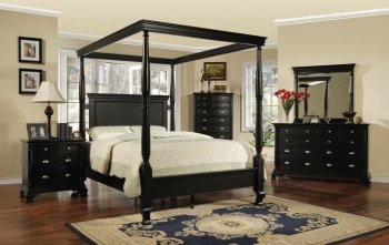 Black canopy clearance bedroom sets