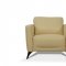 Malaga Sofa 55007 in Cream Leather by MI Piace