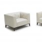 Amelia Sofa in Light Grey Leather by J&M w/Options