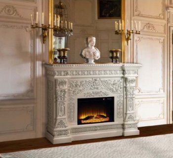 Vanaheim Fireplace AC01617 in Antique White by Acme [AMFP-AC01617 Vanaheim]