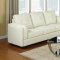 504381 Sawyer Sofa in Cream Bonded Leather by Coaster w/Options