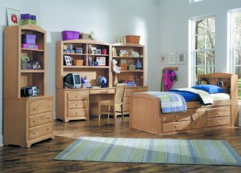 Truckee 827PE Kids Bedroom by Homelegance in Maple w/Options [HEKB-827P Trucke Maple]