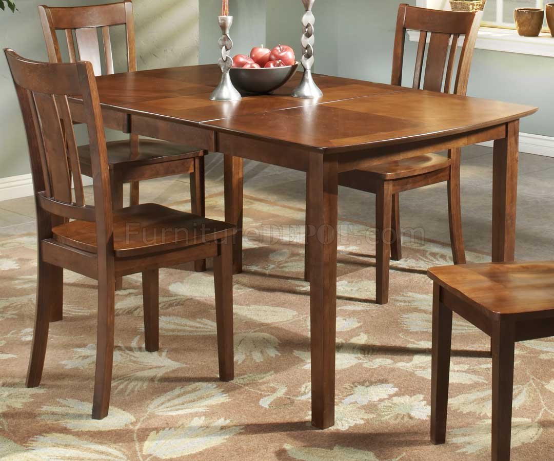 Cherry Finish Modern Dining Table w/Optional Side Chairs
