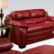 50595 Jeremy Sofa in Cardinal Red Bonded Leather Match by Acme