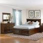 Rich Mahogany Finish Transitional Bedroom w/Optional Items