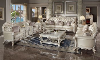 Vendome Sofa LV01525 in Champagne PU by Acme w/Options [AMS-LV01525 Vendome]