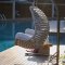 Fiona Dual Seat Outdoor Hanging Lounge Chair in Cream by Bellona